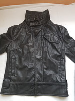 Women's leather jacket 40 m black