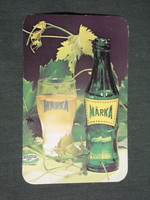 Card calendar, brands of soft drinks, wine cellars, product packaging, 1976, (2)