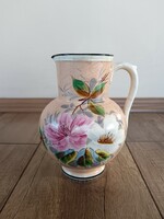 Antique Zsolnay jug with floral pattern