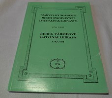 Judit Pók: military description of Bereg County 1782–1785