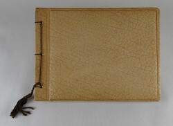 1P351 old genuine leather photo album photo album 28 x 37.5 Cm