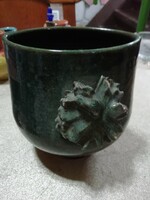 Jelzett kerámia váza a képeken látható állapotban van 13 cm