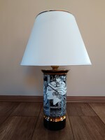Hollóháza Saxon endre porcelain lamp