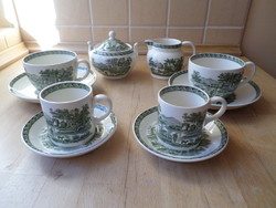 Angol Wedgwood "Lugano" 2 személyes porcelán teás-mokkás csésze szett egyben