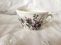 Violet patterned tea cup