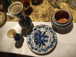 Set of 4 blue-white folk ceramics (78)