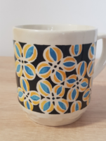 Granite flower pattern mug