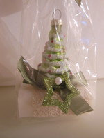 Soap + glass ornament - new - handmade - Austrian - 7 x 5 x 3 cm - ornament - 6 x 3.5 cm