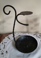 Wrought iron candle holder. 23 cm
