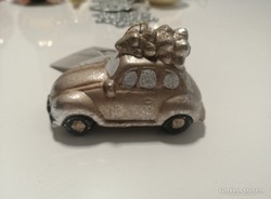 Ceramic car Christmas tree decoration 9cm!