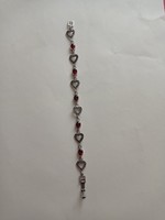 Garnet and marquise silver bracelet, used but in very nice, good condition, hardly used. Young and beautiful.