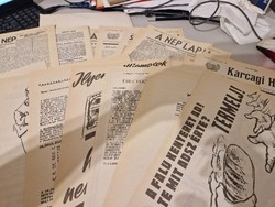 1956 röplap, plakát, újság szemelvények faximile