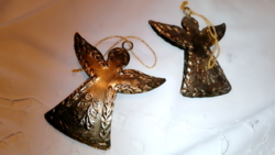 Old, bronze-colored metal angels, Christmas tree decorations 65.