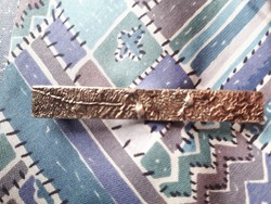 Silver industrial art tie pin