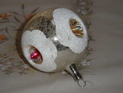 Old glass reflex Christmas tree decoration