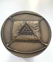 András Lapis (1942-): excellent goods forum bronze retro commemorative medal