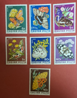 Butterflies stamp row post clear a/3/5