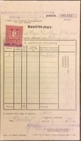 Delivery letter from 1938