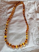 Vintage real amber necklace 28.