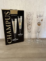 Ritzenhoff champagne glass for Christmas - special, design - 2 pcs