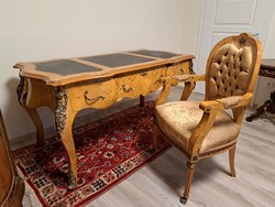 Empire topolya íróasztal és szék