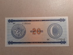 Cuba-20 pesos c series 1985 unc