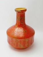 Retró Tófej kerámia váza, 19,5 cm