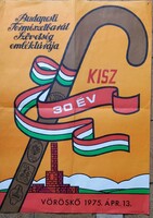 Poster. Btsz - small memorial tour rövkő. 1975