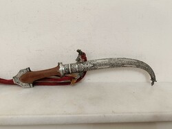 Antique Jambiya Arab Persian Syria Morocco Silver-Hilted Dagger - Rare Collectible 391 8092