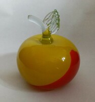 Glass apple paperweight / paperweight