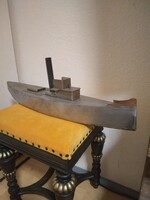 Plate steamer, ornament made of iron, length 60 cm, height 20 cm, width 12 cm, hollow inside