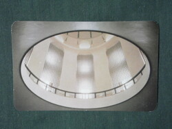 Kártyanaptár, Középület építő vállalat, Budapest, Nemzeti galéria kupola, 1976 ,   (2)