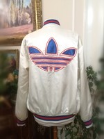 Retro Adidas L-es, 1978-as sport dzseki, vintage, vastagon bélelt szabadidő felső