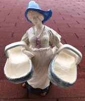 1800 - as évekbeli hatalmas holland hölgy kosarakkal - cukorka kínáló