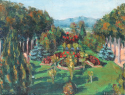 Imre Lénárd: Pálffy garden, around 1915