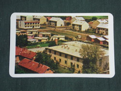 Kártyanaptár,Békés megyei építőipari szöv, Békéscsaba,Elek,Sarkad,Tótkomlós,1976 ,   (2)