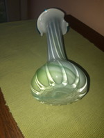 Double-layered, old, blown glass calla-shaped vase - 30 cm