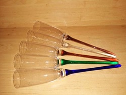 Glass cup without base 5 pcs in one - 32 cm long (11/k)