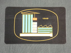 Card calendar, délép construction company, Szeged, 1976, (2)