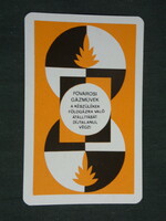 Card calendar, Budapest gas works, Budapest, 1976, (2)