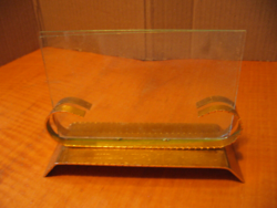 Retro képtartó arany színű alumínium és 2 üveglap