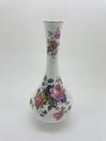 Angol crown porcelán virágos váza 15cm