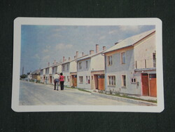 Card calendar, Tolna county construction cooperative, Szekszárd, family house, 1976, (2)