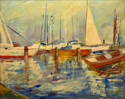 József Bánfi (1936) Balaton sailboats
