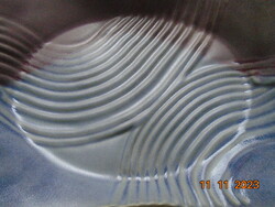 1985 Rosenthal Johan van Loon Studio Line- EGYEDI geometrikus dombor biszkvit porcelán tál