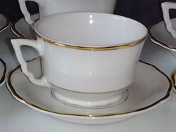 Elf-eared Zsolnay art deco gilded set, immaculate condition!