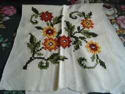 37 X 39 cm cross stitch new pillow front and back.