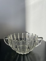 Thick glass bowl