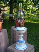 Antique table kerosene lamp in perfect condition.