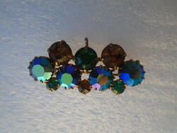 Old brooch and also a pendant in beautiful aesthetic condition, very showy piece of jewelry gold-plated 4 cm min